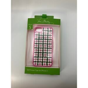 Vera Bradley iPhone 5 Soft Frame Case Lola Pink Floral‎ Retro Pattern New in Box